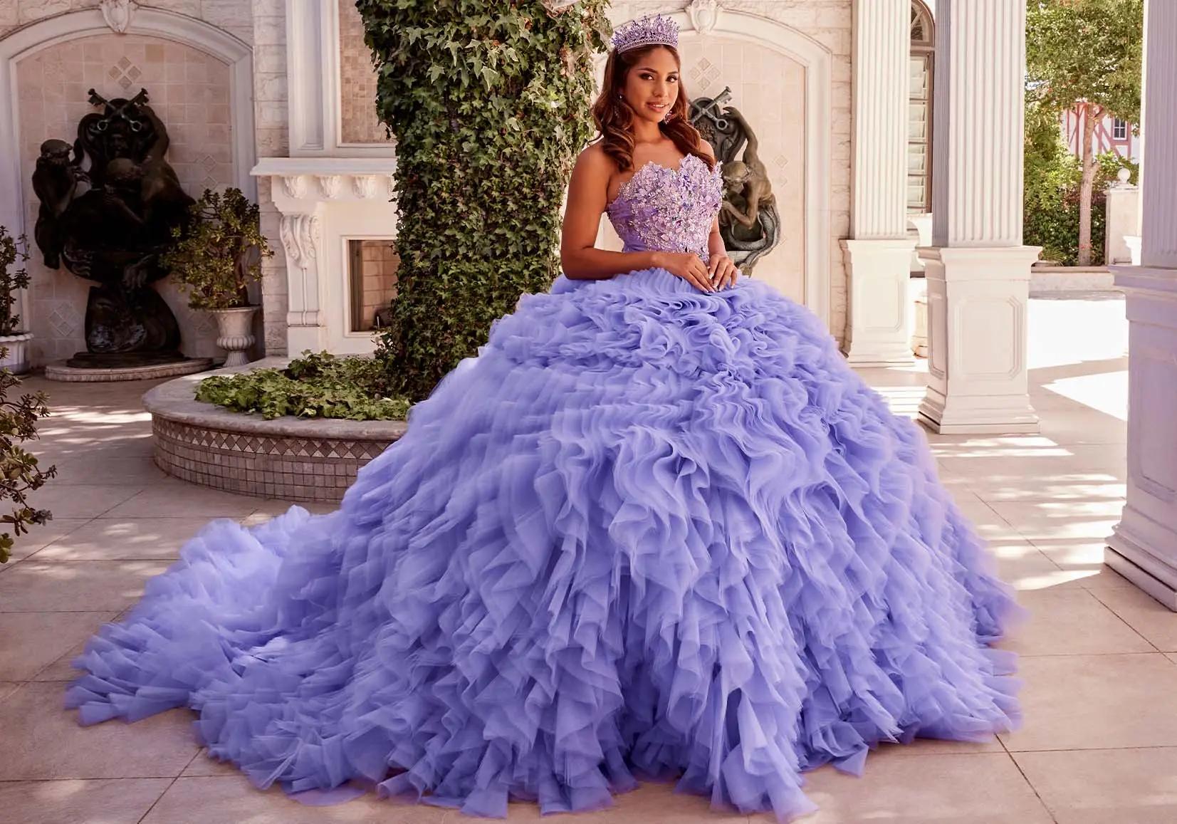 Model wearing an quince dresses